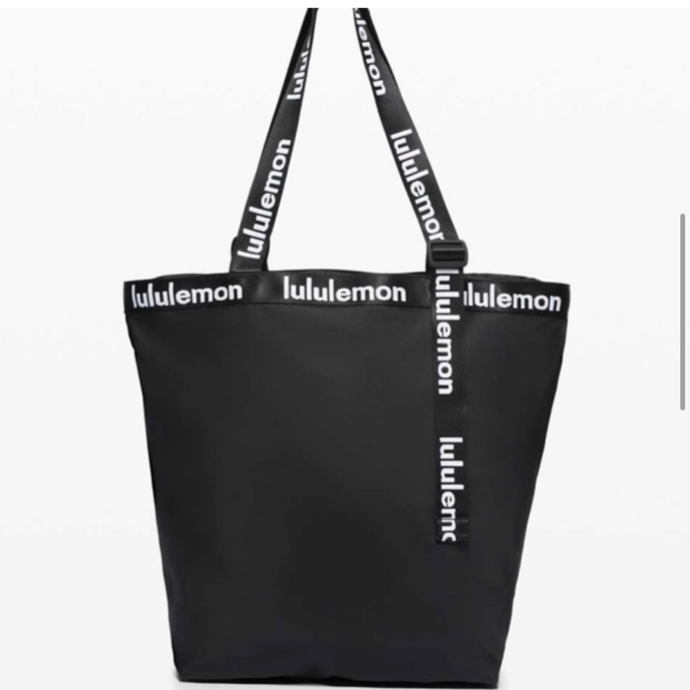 Lulu Lemon “The rest is written” black and white tote - gently used